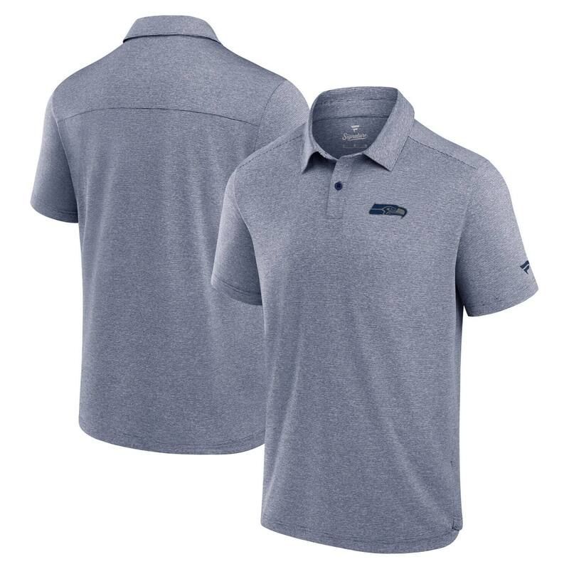 ファナティクス メンズ トップス Tシャツ ポロシャツ Mens Fanatics Navy Seattle Seahawks Front Office Tech Polo Shirt Sea Navy ネイビー
