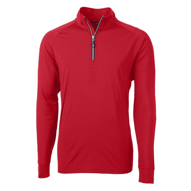 カッターアンドバック メンズ アウター ジャケット・ブルゾン ハーフジップ トール ニット Cutter Buck Adapt Eco Knit Stretch Recycled Mens Big And Tall Quarter Zipullovered レ