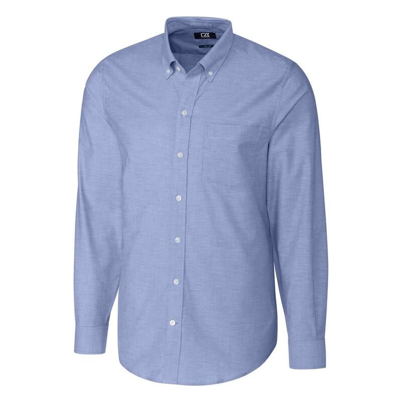 カッターアンドバック メンズ トップス Tシャツ オックスフォード トール Cutter Buck Stretch Oxford Mens Big and Tallong Sleeve Dresshirt French Blue ブルー