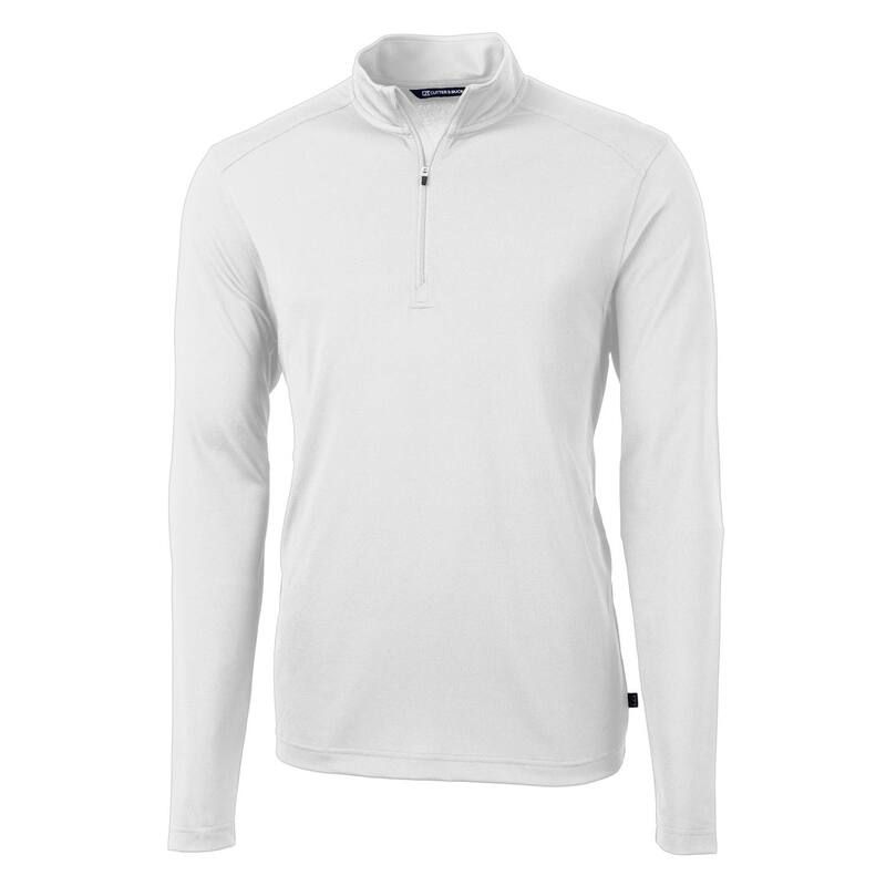 カッターアンドバック メンズ アウター ジャケット・ブルゾン ハーフジップ トール Cutter Buck Virtueco Pique Recycled Quarter Zip Mens Big Tall Pullover White ホワイト