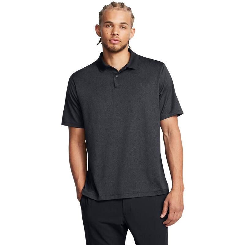 アンダーアーマー メンズ トップス Tシャツ ポロシャツ プリント Mens Under Armour Matchplay Printed Golf Polo Black 1 ブラック