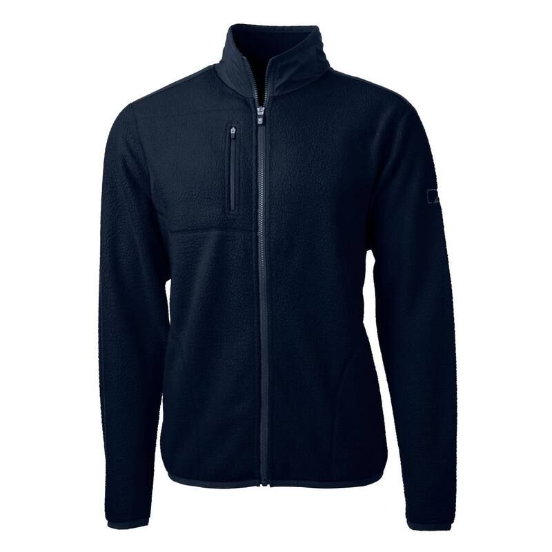 カッターアンドバック メンズ アウター ジャケット・ブルゾン トール フリース Cutter Buck Cascadeco Sherpa Mens Big Tall Fleece Jacket Navy Blue ネイビー
