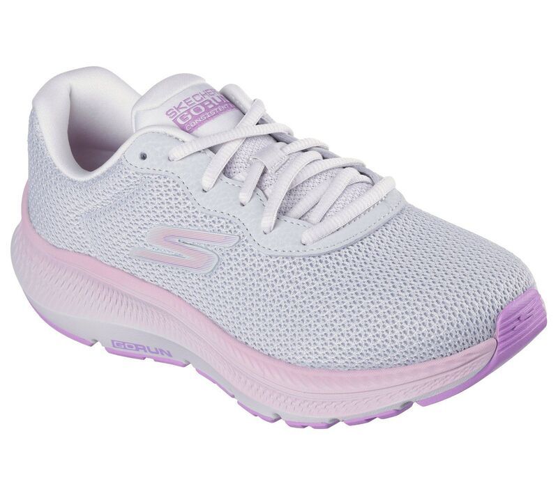 スケッチャーズ レディース シューズ スニーカー Skechers GO RUN Consistent 20 Engaged Womens Athletic Shoes Grey Pink グレー