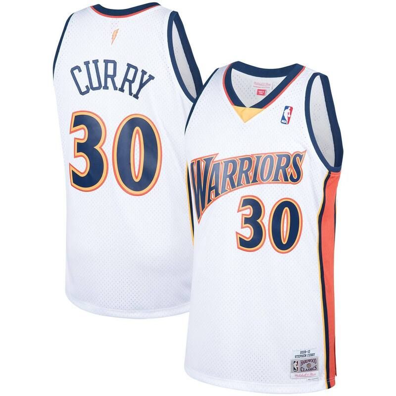 アンブランデッド メンズ トップス Tシャツ ジャージー Unbranded Mens Mitchell Nesstephen Curry White Golden State Warriors 200910 Hardwood Classicswingman