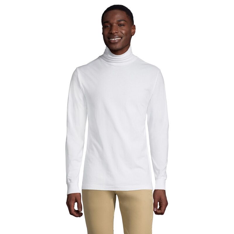 ランズエンド メンズ トップス Tシャツ タートルネック トール Big Tallands End SuperT ClassicFiturtleneck White ホワイト 8,736円