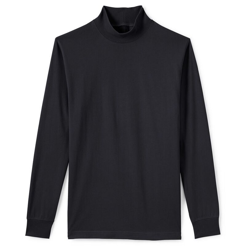 ランズエンド メンズ トップス Tシャツ タートルネック トール Big Tallands End Super Mock Turtleneck Dark Charcoal Heather チャコール