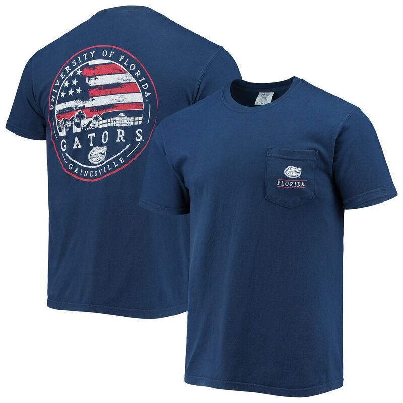 アンブランデッド メンズ トップス Tシャツ Unbranded Mens Navy Florida Gators Campus Americana TShirt Fld Navy ネイビー