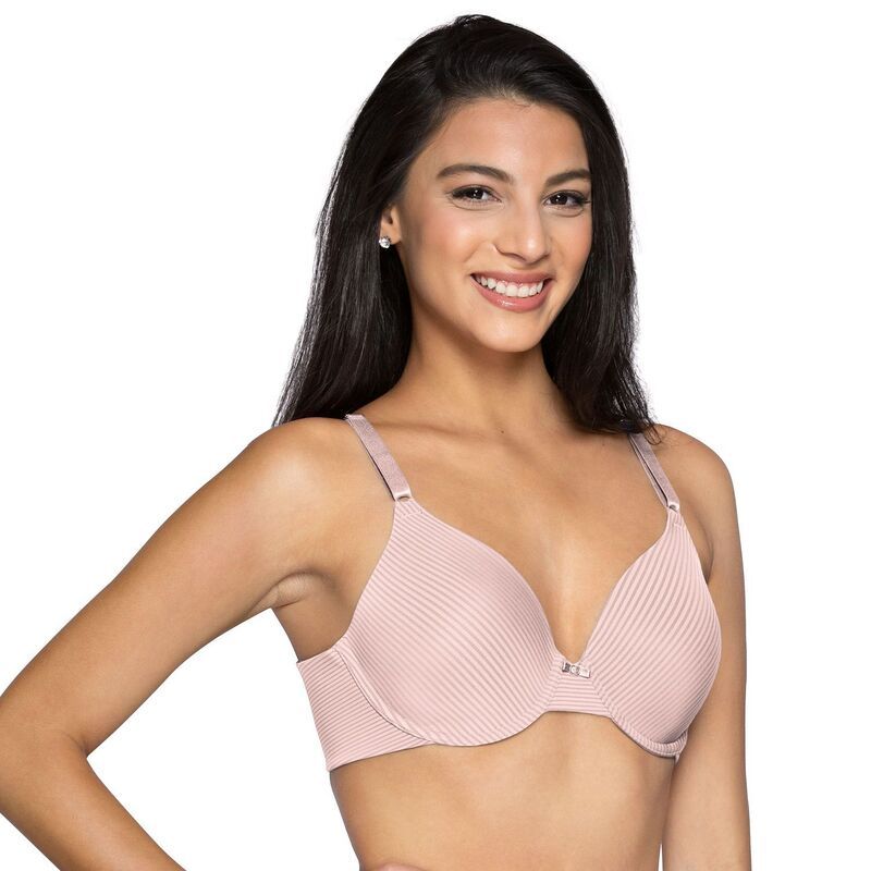 バニティフェア レディース アンダーウェア ブラジャー Vanity FairR Beauty Back FullCoverage Bra 75345 Sheer Quartz Stripe ストライプ