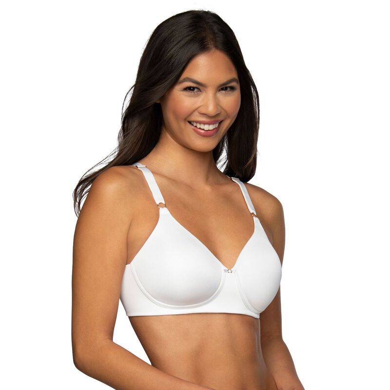 バニティフェア レディース アンダーウェア ブラジャー Vanity Fair Bra Beauty Back WireFree Contour Bra 72345 Womenstar White ホワイト