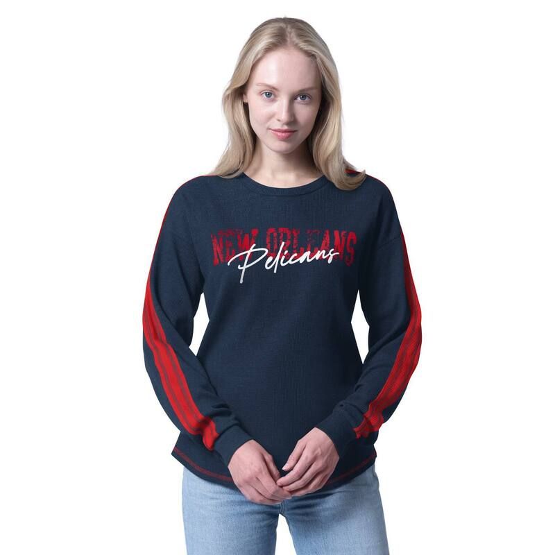 ジースリー フォーハー バイ カール バンクス レディース トップス Tシャツ Womens GIII 4Her by Carl Banks Navy New Orleans Pelicans Advantage TriBlend Long Sleeve TS
