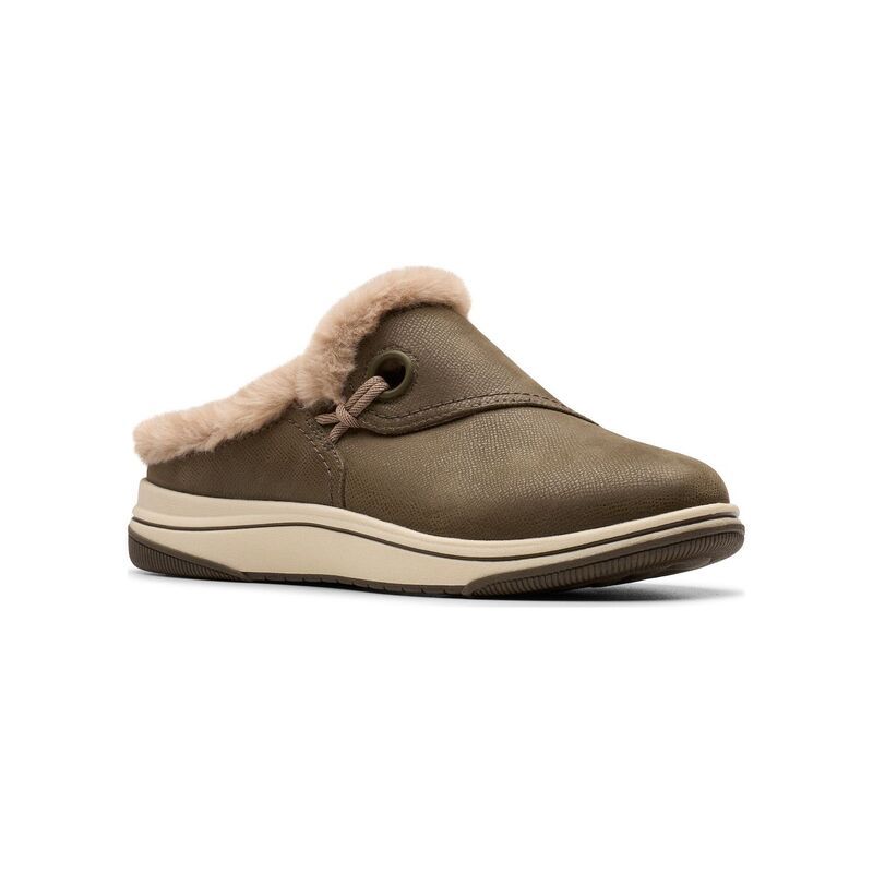 クラークス レディース シューズ サンダル Clarks Cloudsteppers Breeze Myth WomenslipOn Mules Dark Green グリーン 12,411円