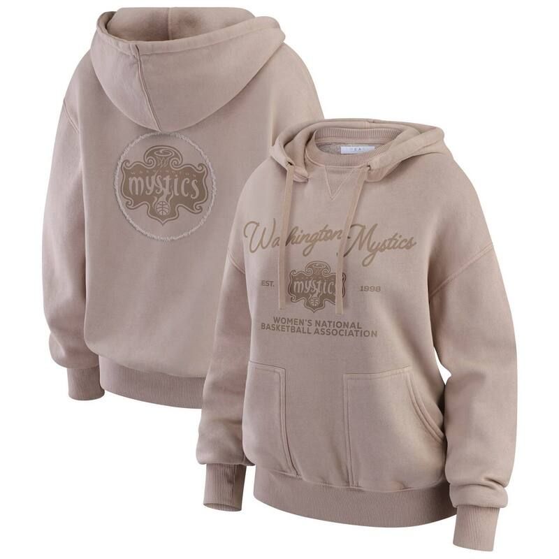 ウェア バイ エリン アンドルーズ レディース トップス Tシャツ Womens WEAR by Erin Andrews Tan Washington Mystics Washed Pullover Crewdie Wnb Multi マルチカラー