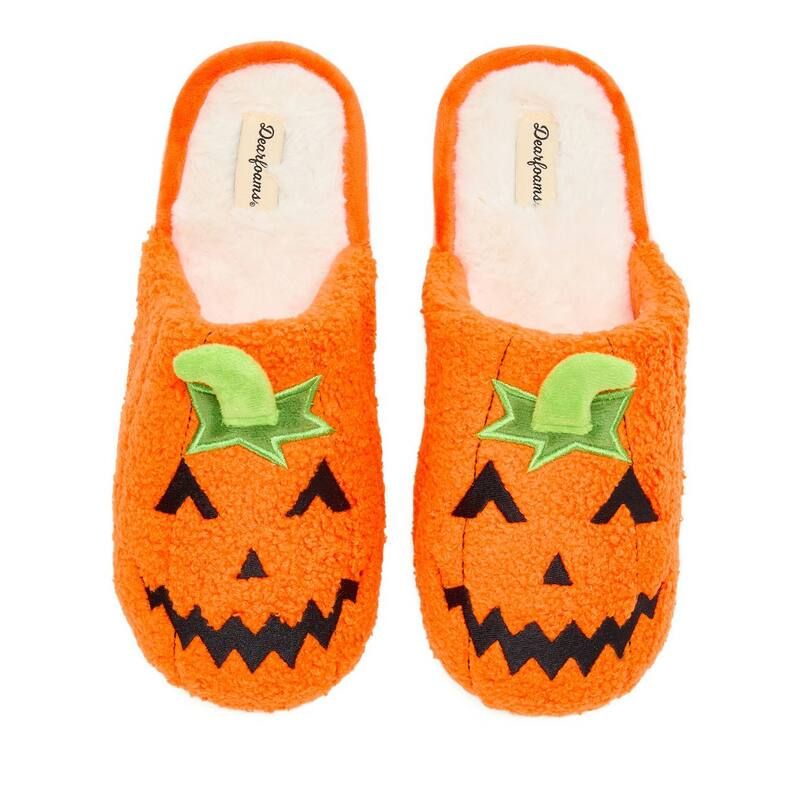 ディアフォームズ レディース シューズ サンダル オープンバック Dearfoams Halloween Womens Open Back Scuff Slippers Mandarin
