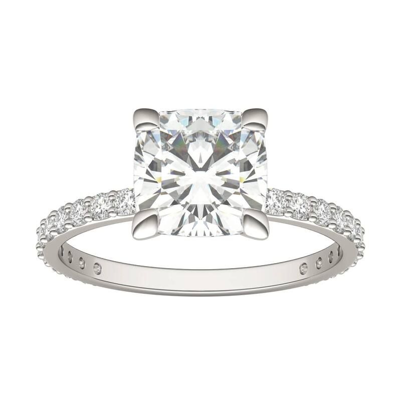 チャールズ アンド コルバード レディース アクセサリー リング Charles Colvard 10k White Gold 2 38 CaratW Lab Created Moissanitengagement Ring 10k White Gold ホワ