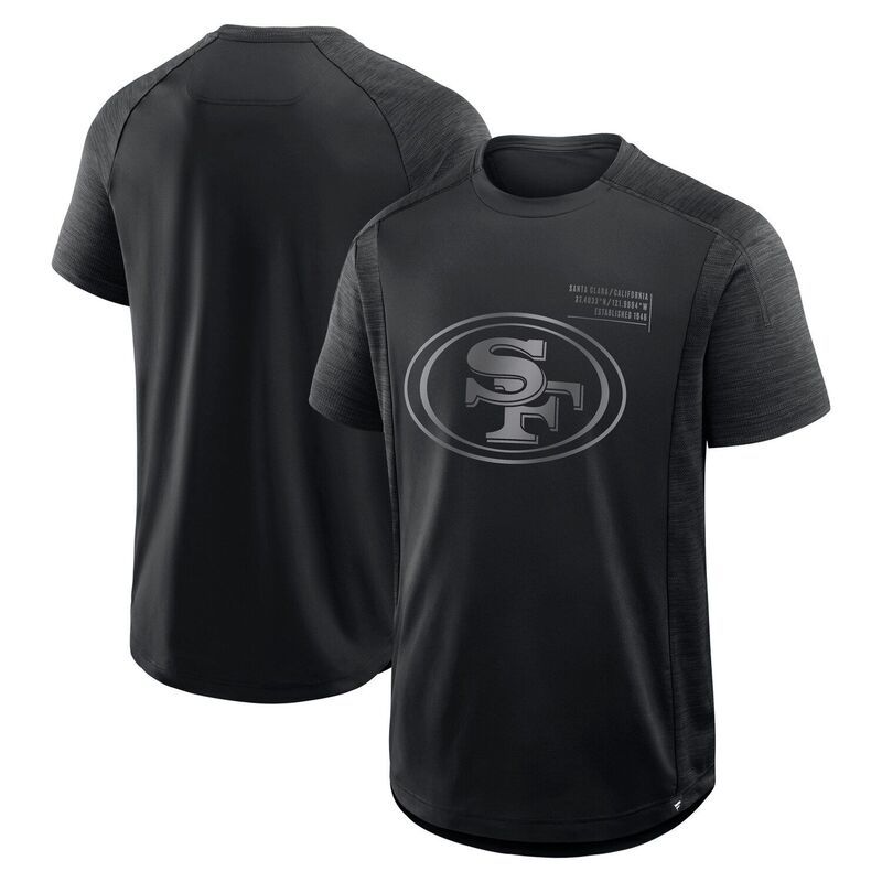 ファナティクス メンズ トップス Tシャツ Mens Fanatics Black San Francisco 49ers Deceptive Juke TShirt 49r Black ブラック