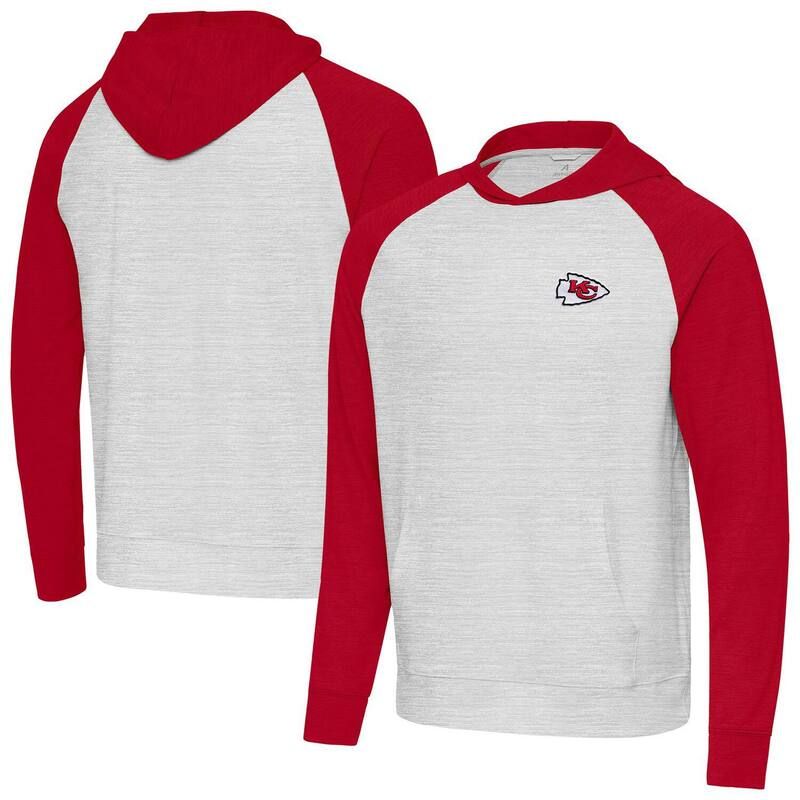 アンティグア メンズ トップス Tシャツ パーカー Mens Antigua RedGray Kansas City Chiefs Urgent Pullover Hoodie Chf Red レッド