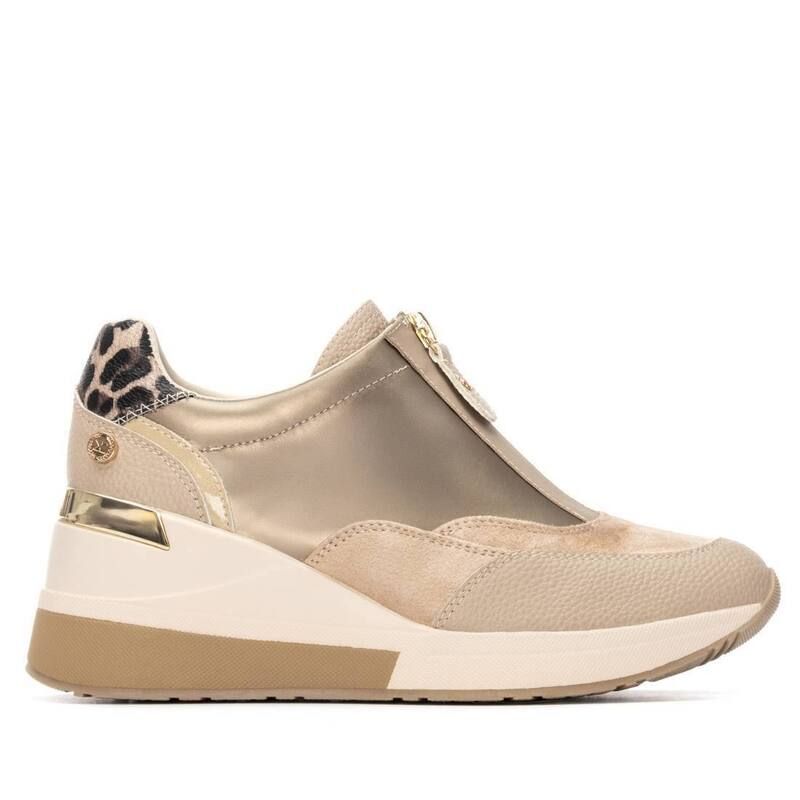 キシタイ レディース シューズ スニーカー XTI Womens Wedge Sneakers 144655 Beige ベージュ