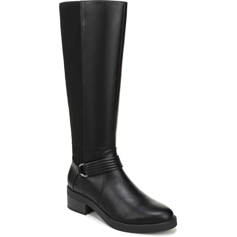 ライフストライド レディース シューズ ブーツ・レインブーツ トール LifeStride Brighton Womens Zip Tall Boots in Regular Wide and Extra Wide Calf Black ブラック