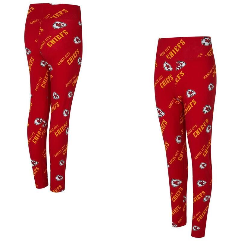アンブランデッド レディース ボトムス カジュアルパンツ プリント レギンス Unbranded Womens Conceptsport Red Kansas City Chiefs Mosaic Allover Print Leggings Chf Red