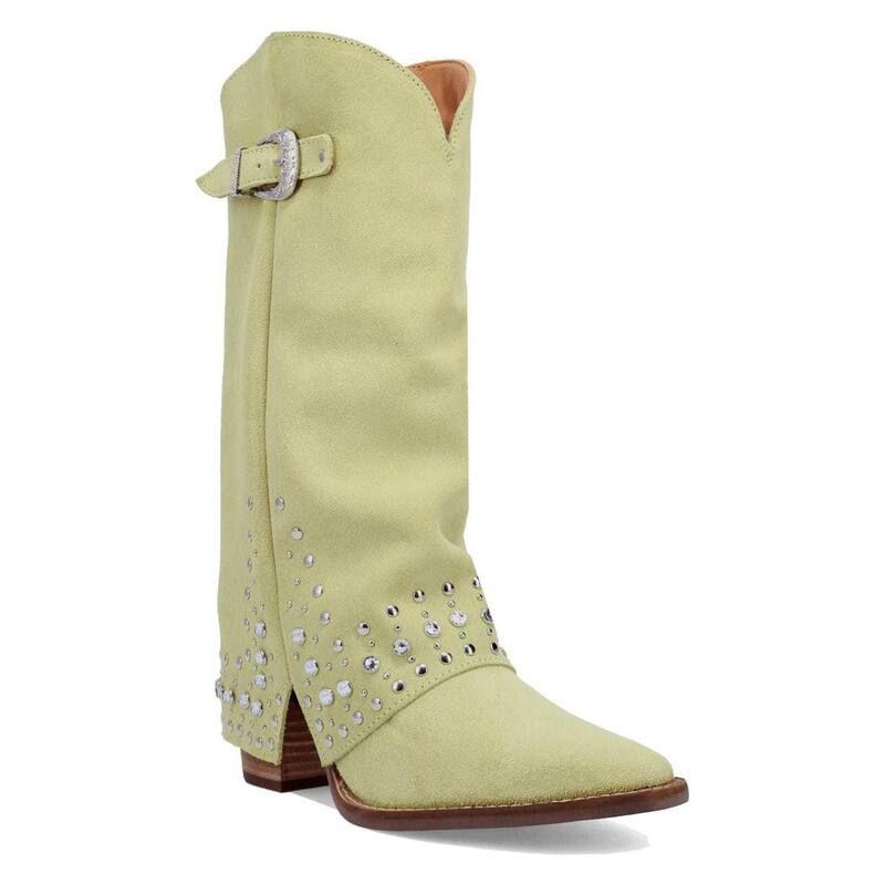 ディンゴ レディース シューズ ブーツ・レインブーツ スエード レザー Dingo Howdy Honey Womensuede Leather Boots Lime ライム