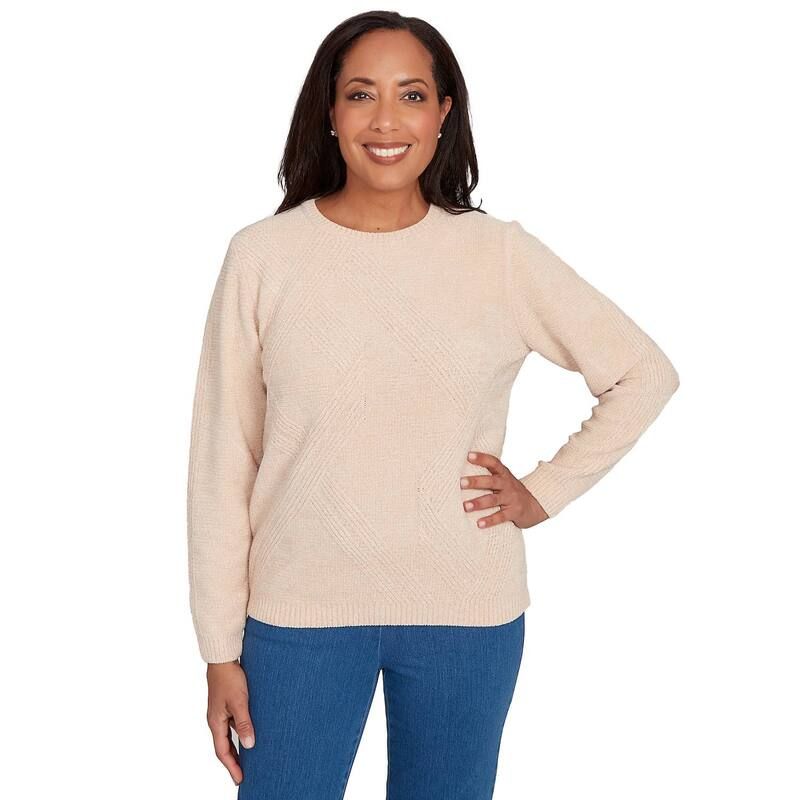 アルフレッド ダナー レディース アウター ニット・セーター Womens Alfredunner Cable Chenille Pullover Sweater Latte