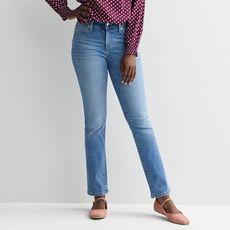 ソノマ レディース ボトムス デニムパンツ ブーツカット プチ ブーツ ジーンズ Petite Sonoma Goods For Life MidRise Bootcut Jeans Medium Blue Wash ブルー