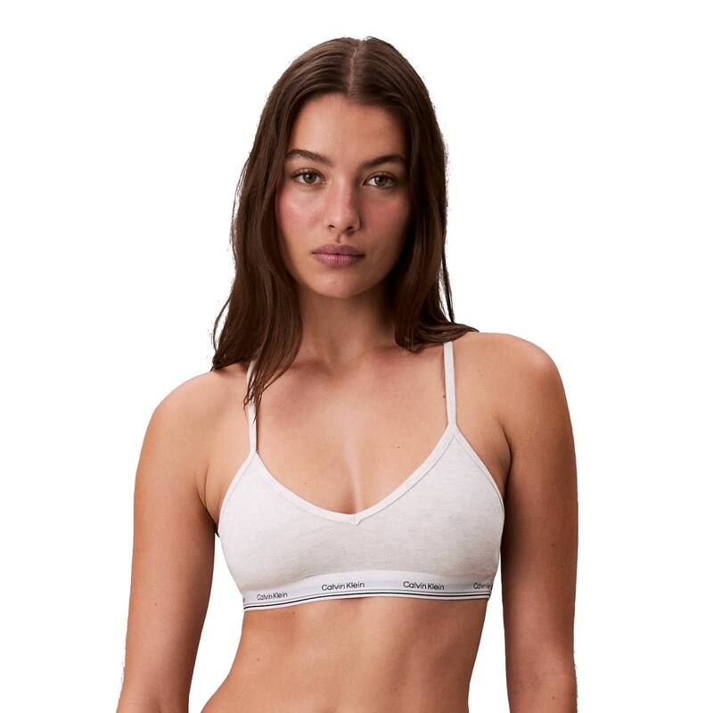カルバンクライン レディース アンダーウェア ブラジャー コットン Womens Calvin Klein Cotton Modal Balance Lightly Lined Bralette QP3272 Snow Heather ヘザー