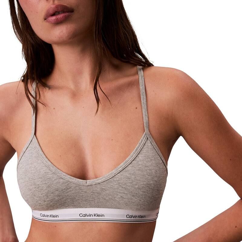 カルバンクライン レディース アンダーウェア ブラジャー コットン Womens Calvin Klein Cotton Modal Balance Lightly Lined Bralette QP3272 Gray Heather グレー
