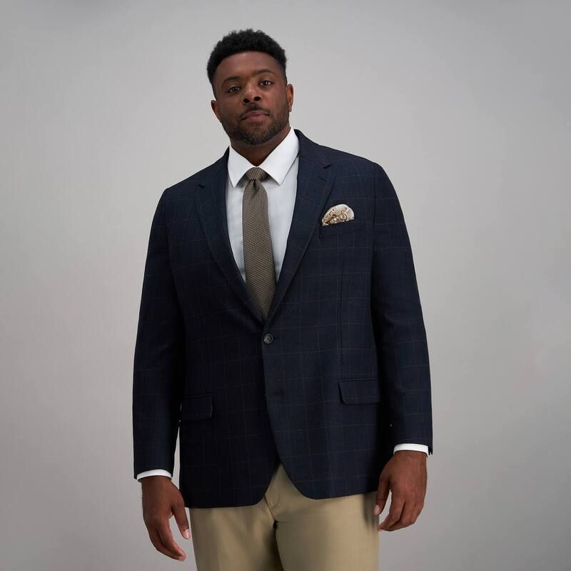 ハガー メンズ アウター ジャケット・ブルゾン ミニ トール コート Big Tall JM Haggar Mini Dobby Tailored Fit Sport Coat Navy ネイビー