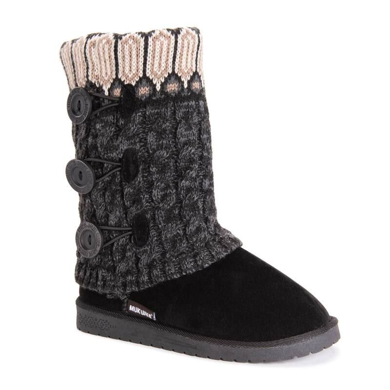 ムクルクス レディース シューズ ブーツ・レインブーツ Essentials by MUK LUKS Cheryl Womens Winter Boots Ebony