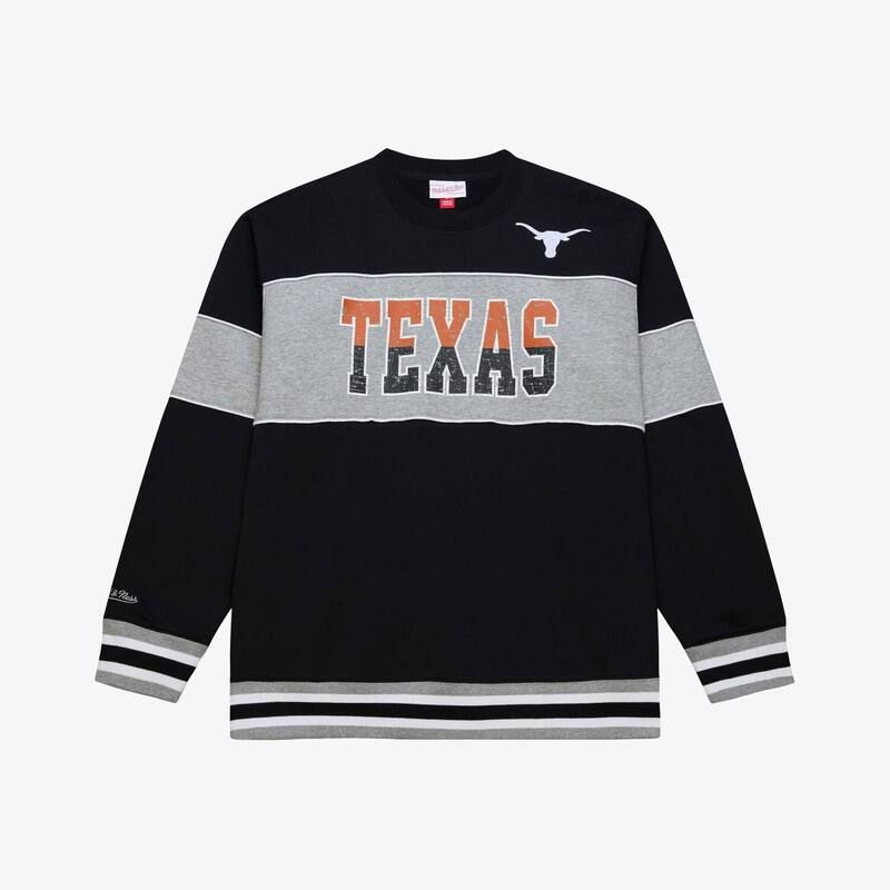 ミッチェルネス メンズ トップス Tシャツ スウェット フリース Mens Mitchell Ness Black Texas Longhorns Fleece Sweatshirtex Black ブラック