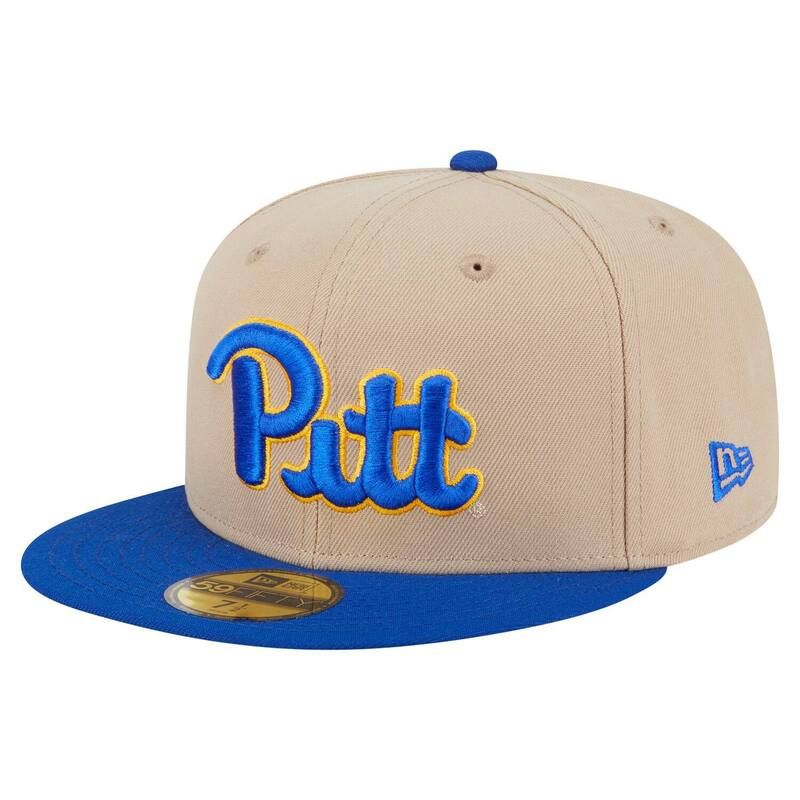 ニューエラ メンズ アクセサリー 帽子 Mens New Era Khaki Pitt Panthers TwoTone 59FIFTY Fitted Hat Pit Beig K カーキ