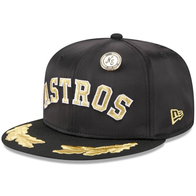 ニューエラ メンズ アクセサリー 帽子 Mens New Era Black Houston Astros 20259FIFTY Day Gold Leaf 59FIFTY Fitted Hat Ast Black ブラック