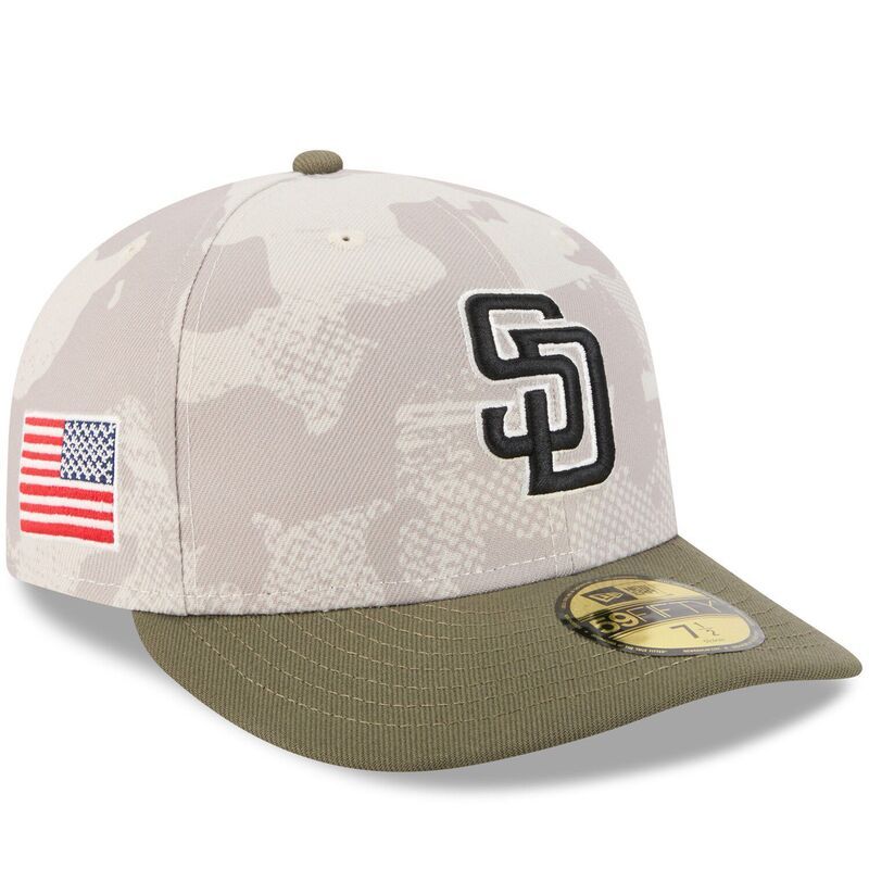 ニューエラ メンズ アクセサリー 帽子 Mens New Era Light BeigeOlive San Diego Padres 2025 Armed Forces Day 59FIFTY Fitted Hat Pad Lt Bei オリーブ 11,235円
