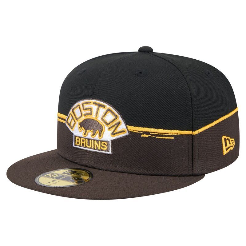 ニューエラ メンズ アクセサリー 帽子 ヴィンテージ Mens New Era BrownBlack Boston Bruins Vintage Color Dip 59FIFTY Fitted Hat Bsbrown ブラウン