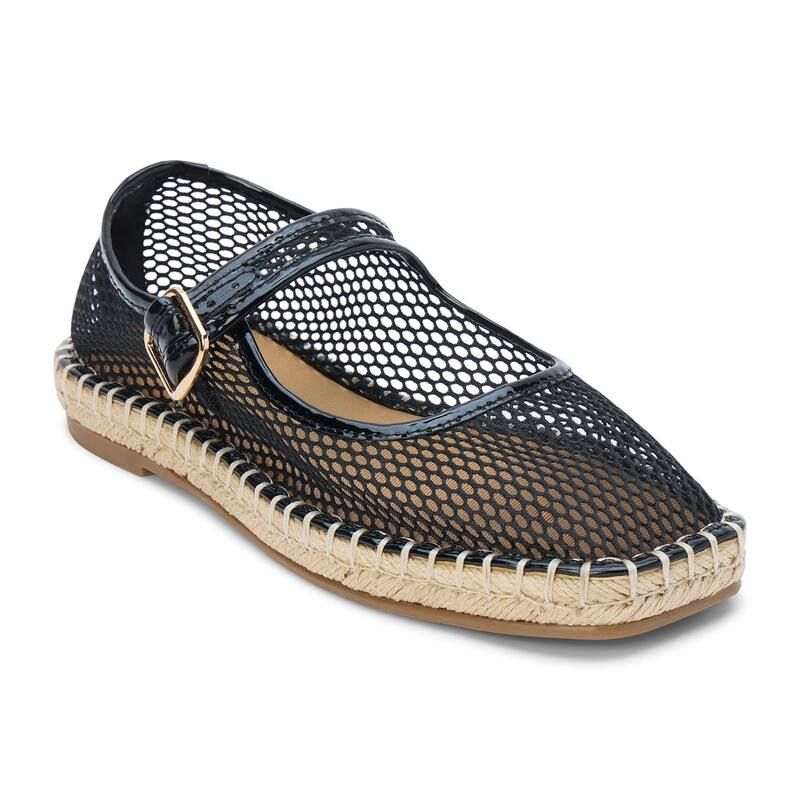 マチス レディース シューズ サンダル Coconuts By Matisse Meg Mary Jane Womens Flats Black Mesh ブラック