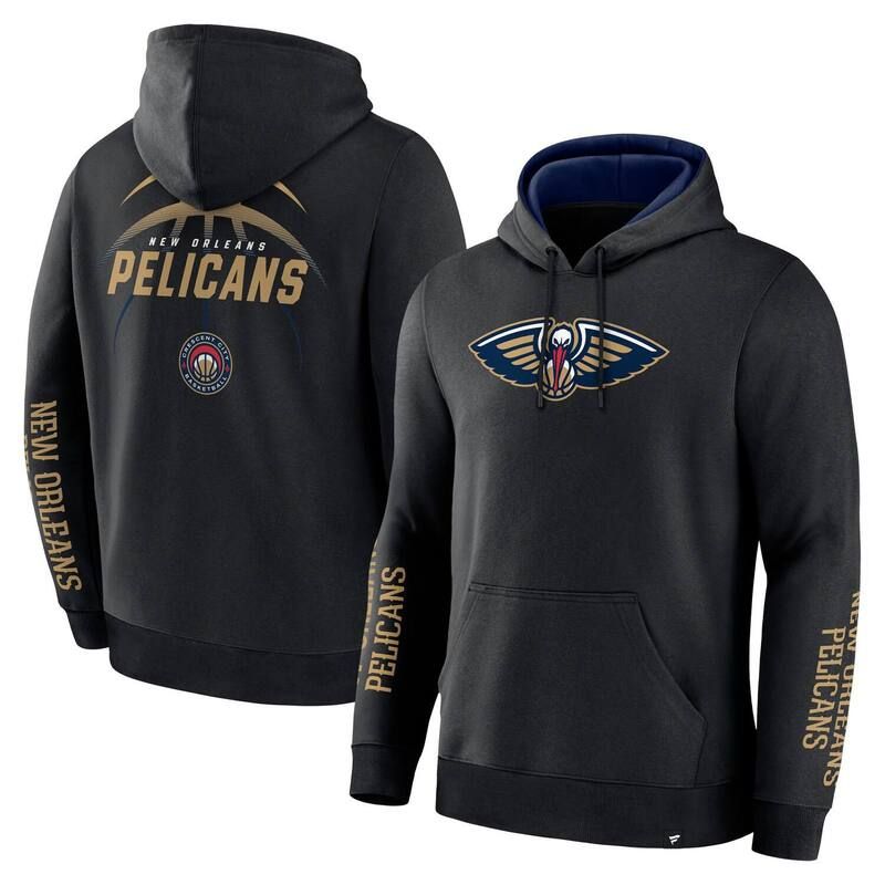 ファナティクス メンズ トップス Tシャツ パーカー Mens Fanatics Black New Orleans Pelicans Legacy Guard Pullover Hoodie Nor Black ブラック