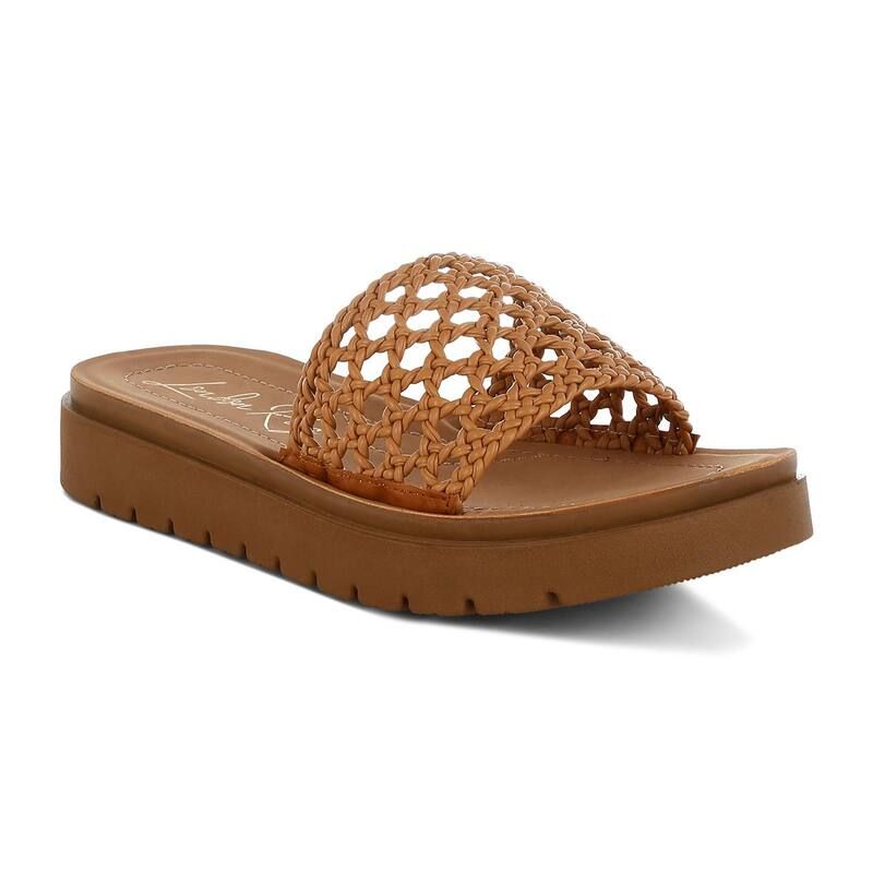 ロンドンラグ レディース シューズ サンダル プラットフォーム London Rag Sayura Womens Platform Sandals Tan タン