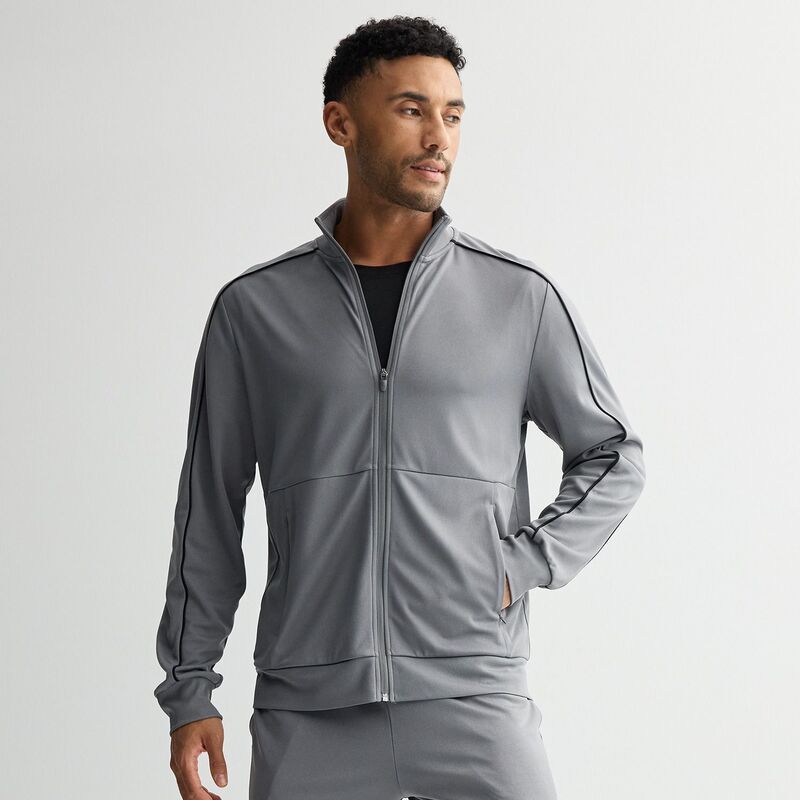 Tek Gear メンズ アウター ジャケット・ブルゾン Mens Tek Gear Piped Track Jacket Smokey Slate スレート