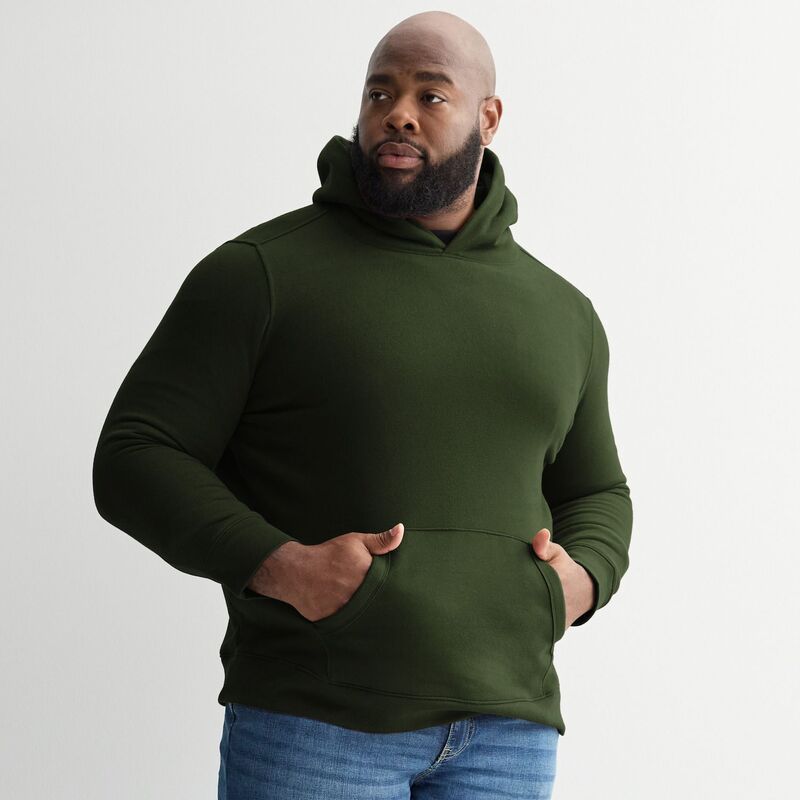 ソノマ メンズ トップス Tシャツ トール フリース パーカー Big Tall Sonoma Goods For Life Supersoft Fleece Hoodie Dark Green グリーン