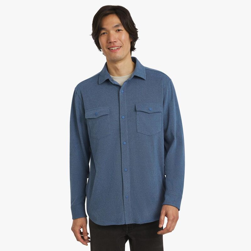 クイックシルバー メンズ トップス Tシャツ ダウン Mens Quiksilver Long Sleeve ButtonDown Shirt Coronet Blue ブルー