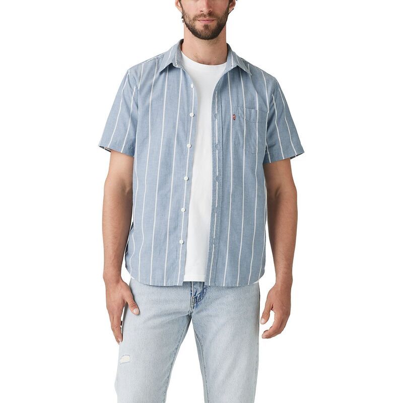 リーバイス メンズ トップス Tシャツ ボタンダウン Mens Levis Classic Fit Short Sleeve Button Down Hampton Bay