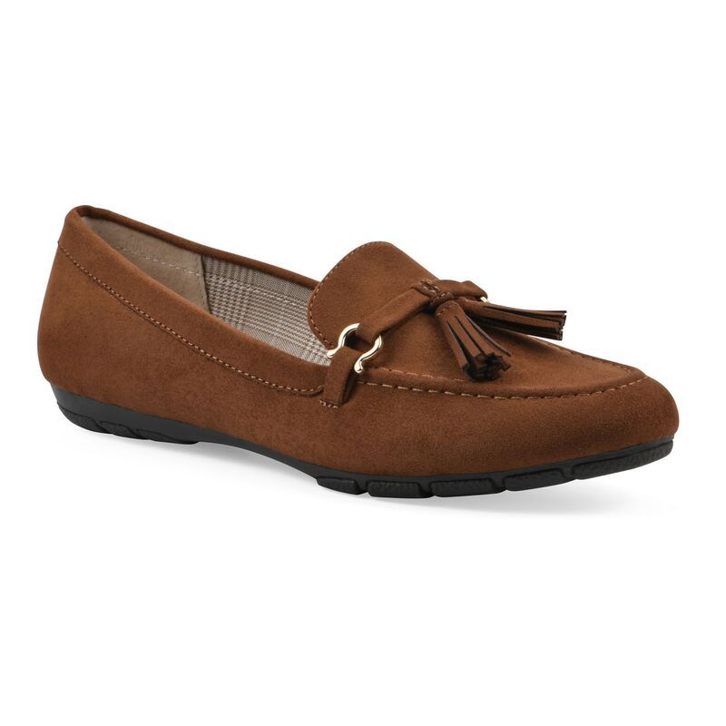 クリフバイホワイトマウンテン レディース シューズ スリッポン・ローファー Cliffs By White Mountain Gush Womens Flats Whiskey Suedette ホワイト