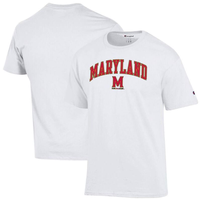 チャンピオン メンズ トップス Tシャツ ロゴ MensChampion White Maryland Terrapins Arch Over Logo TShirt Mar White ホワイト