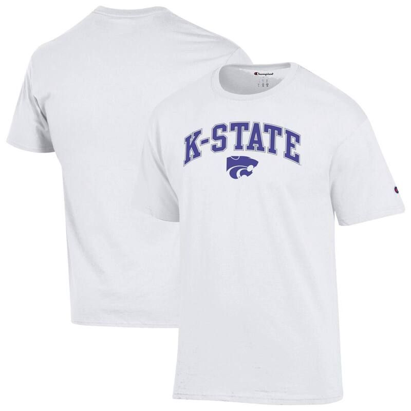 チャンピオン メンズ トップス Tシャツ ロゴ MensChampion White Kansastate Wildcats Arch Over Logo TShirt Kst White ホワイト