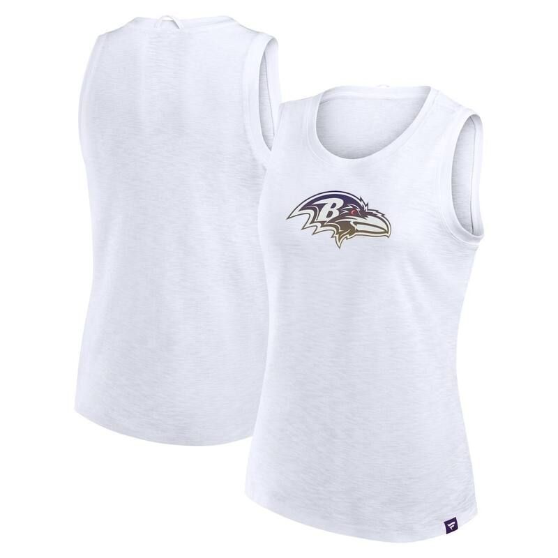 ファナティクス レディース トップス Tシャツ Womens Fanatics White Baltimore Ravenslub Tank Top Rav White ホワイト