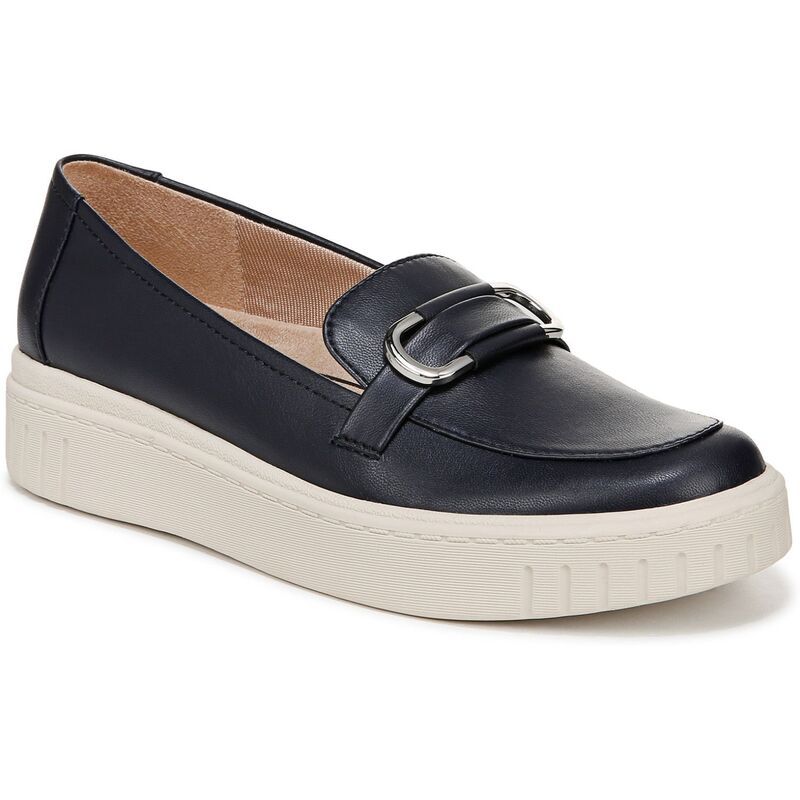 ライフストライド レディース シューズ スリッポン・ローファー LifeStride Genevabit Womens Loafer Navy Faux Leather ネイビー