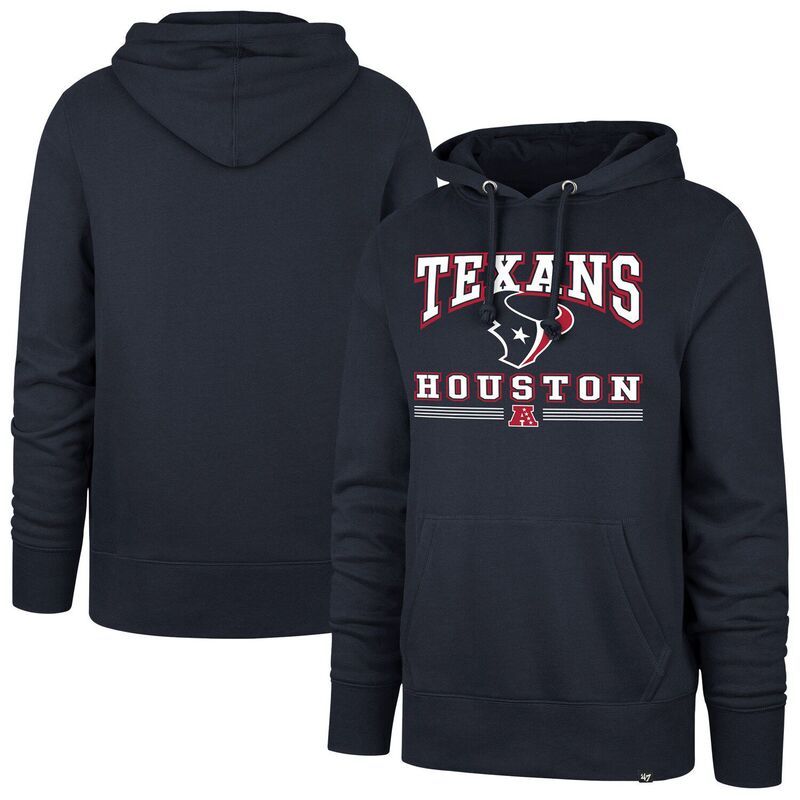 フォーティセブンブランド メンズ トップス Tシャツ パーカー 47 Brand Mens 47 Navy Houston Texans Packed House Headline Pullover Hoodie Txs Navy ネイビー