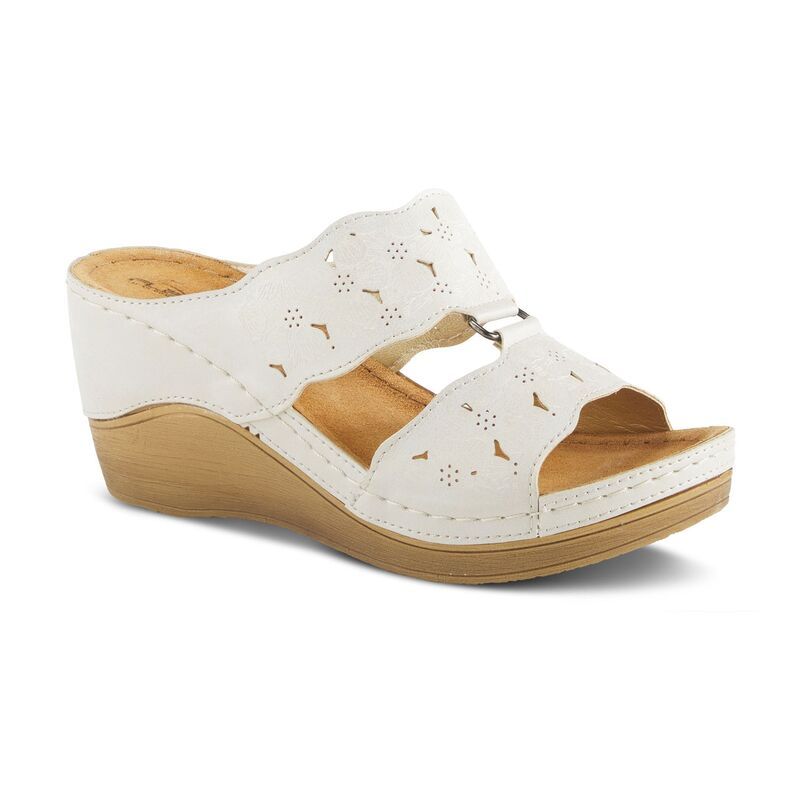 フレクサス レディース シューズ サンダル Flexus by Spring Step Dreiser Womens Wedge Sandals Biege