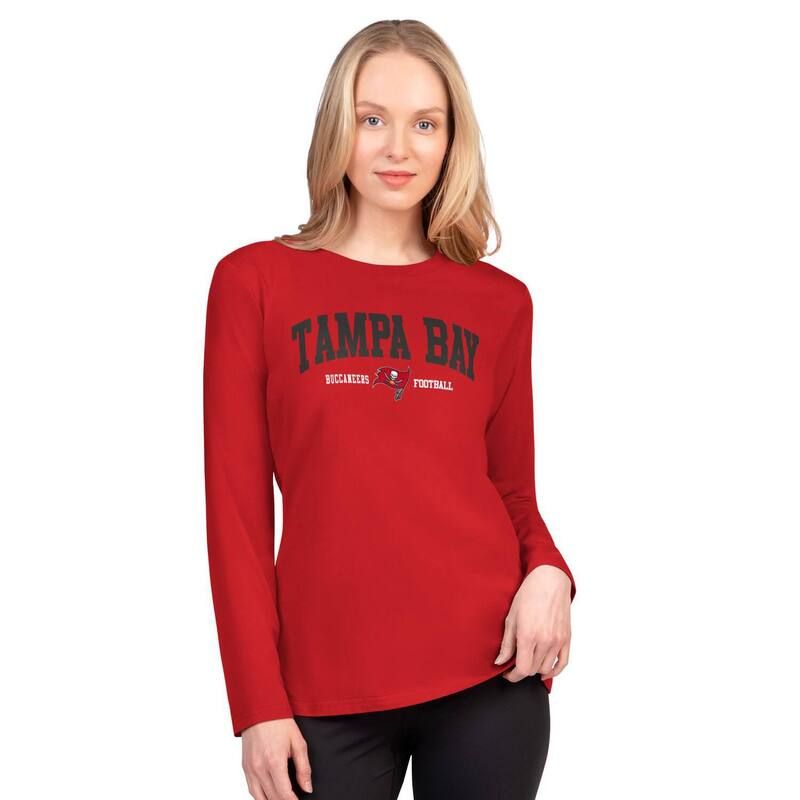 ジースリー フォーハー バイ カール バンクス レディース トップス Tシャツ Womens GIII 4Her by Carl Banks Red Tampa Bay Buccaneers Best Play Long Sleeve TShirt Buc R